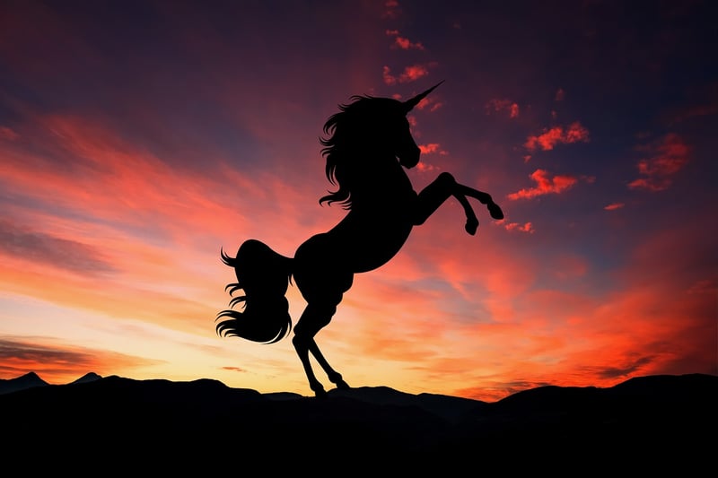 Unicorn in the forest